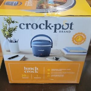 Lunch Crock 20oz Crock Pot Faded Blue Finish